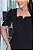 Vestido Midi em corte Alfaiataria e manga flare Preto - Imagem 3