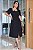 Vestido Midi em corte Alfaiataria e manga flare Preto - Imagem 6