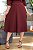 Vestido midi manga 3/4 e guipir Vinho - Imagem 5