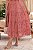 Vestido luxo laise 3D gola padre Rose - Imagem 5