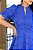 Vestido luxo laise 3D gola padre Azul Royal - Imagem 4