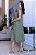 Vestido Midi bordado com cinto e bolso Verde - Imagem 2