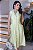 Chemise midi gola estilo blazer amarelo - Imagem 3