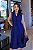 Chemise midi gola estilo blazer azul marinho - Imagem 3