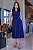 Chemise midi gola estilo blazer azul marinho - Imagem 1