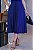 Chemise midi gola estilo blazer azul marinho - Imagem 5