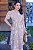 Vestido Midi bordado Indiano Bege - Imagem 3