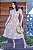 Vestido Midi bordado Indiano Bege - Imagem 1