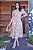 Vestido Midi bordado Indiano Bege - Imagem 6