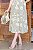 Vestido Midi bordado Indiano Verde azeitona - Imagem 5