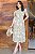 Vestido Midi bordado Indiano Verde azeitona - Imagem 1