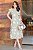 Vestido Midi bordado Indiano Verde azeitona - Imagem 6