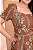Vestido Midi bordado Floral Mrarrom Chocolate - Imagem 4