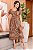 Vestido Midi bordado Floral Mrarrom Chocolate - Imagem 1