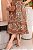 Vestido Midi bordado Floral Mrarrom Chocolate - Imagem 5