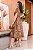 Vestido Midi bordado Floral Mrarrom Chocolate - Imagem 2