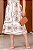 Vestido Midi bordado Floral Branco off - Imagem 5