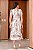 Vestido Midi bordado Floral Branco off - Imagem 2