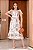Vestido Midi bordado Floral Branco off - Imagem 6