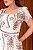 Vestido Midi bordado Floral Branco off - Imagem 4