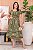 Vestido Midi bordado Floral Verde Folha - Imagem 6