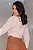 Camisa Feminina Pessego Manga 7/8 com Botões Fake - Imagem 3