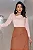 Camisa Feminina Pessego Manga 7/8 com Botões Fake - Imagem 4