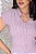 Vestido longo listrado com botoes Fucsia - Imagem 5