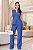 Conjunto com calça reta e blusa acinturada azul jeans - Imagem 6