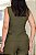 Conjunto com calça reta e blusa acinturada verde militar - Imagem 5