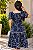 Vestido midi bordado cordone e guipir Azul Marinho - Imagem 2