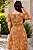 Vestido midi bordado cordone e guipir Caramelo - Imagem 3