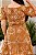 Vestido midi bordado cordone e guipir Caramelo - Imagem 2
