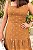 Vestido longuete decote quadrado poá caramelo - Imagem 6