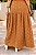 Vestido longuete decote quadrado poá caramelo - Imagem 5