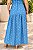 Vestido longuete decote quadrado poá Azul jeans - Imagem 4