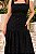 Vestido longuete decote quadrado poá Preto - Imagem 5