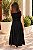 Vestido longuete decote quadrado poá Preto - Imagem 2
