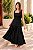 Vestido longuete decote quadrado poá Preto - Imagem 6