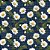 Digital Daisy Azul Marinho - Imagem 1