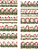 Tricoline Digital Barrado Papai Noel - Imagem 1