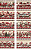 Tricoline Digital Barrado Natal Cute - Imagem 1