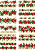 Tricoline Digital Barrado Natal Floral - Imagem 1