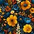 M078 - MATELASSÊ - Floral Amarelo - Imagem 1