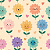 D2116 - Digital Happy Garden Flowers - Imagem 1
