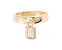 Anel Lumiere Dourado - 16 - Imagem 1