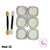 Pó cromado kit com 6 unidades modelo 02 - Imagem 1