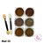 Pó cromado kit com 6 unidades modelo 03 - Imagem 1