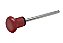 Kit 3 unidades - Pino Trava Alumínio C/ Imã - Vermelho - Imagem 1