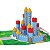 Kit blocos para montar castelo do príncipe 54 peças Junges - Imagem 4